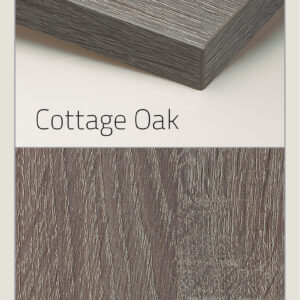 Linea Cottage Oak made of melamine a premium engineered material showcase wood grain detailing